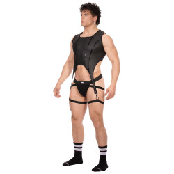 Barcode Berlin Bustier Porte-Jarretelles Milos Noir